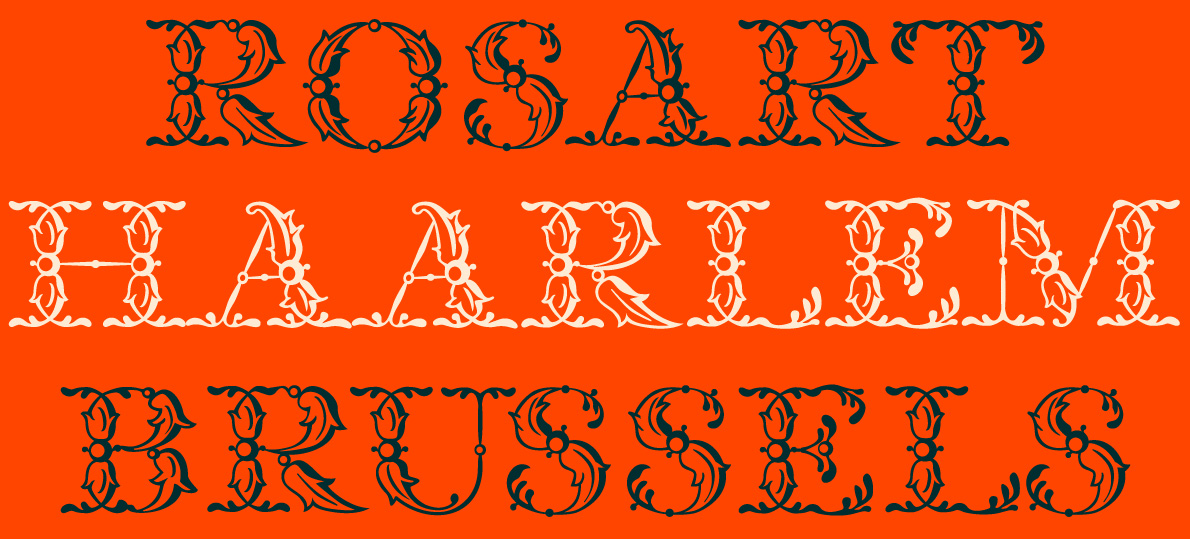 Rosart Florished Capital fonts