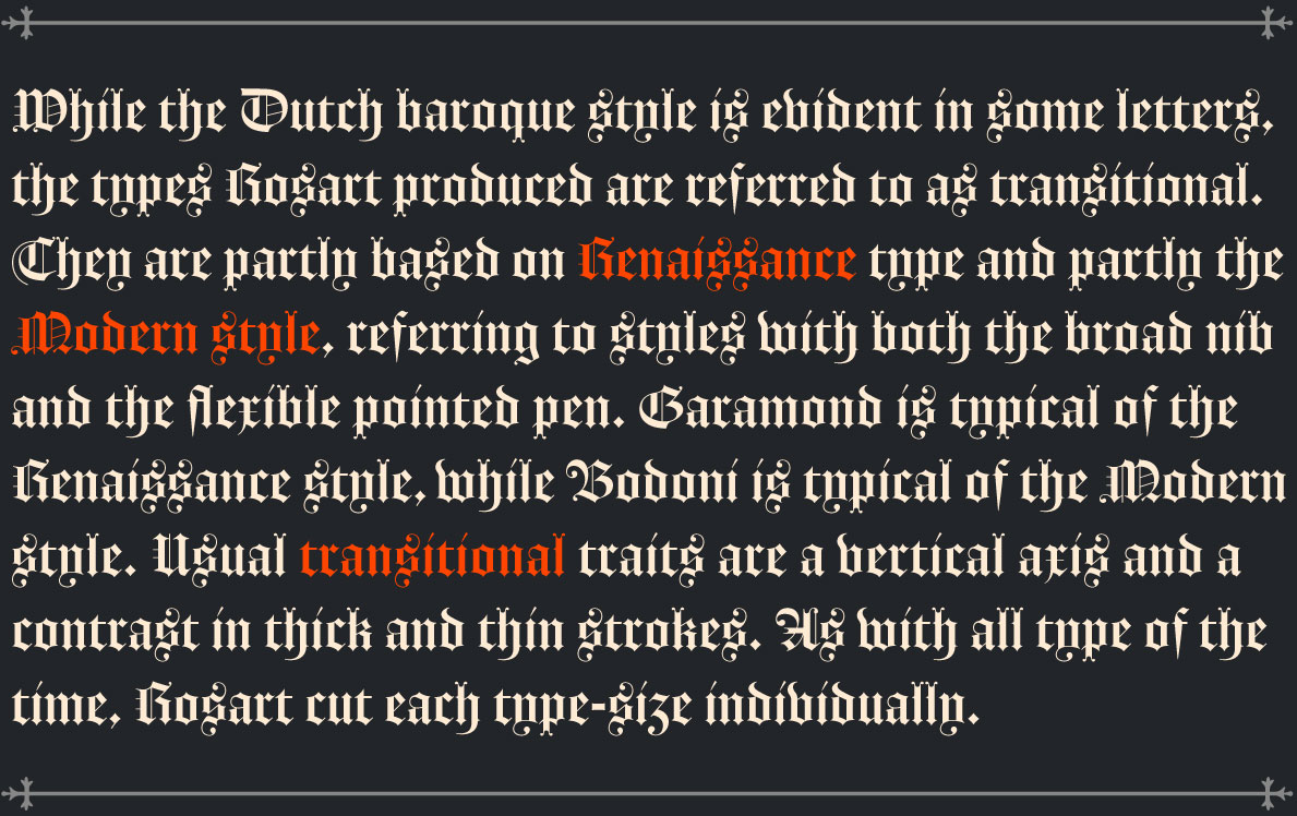 Rosart’s Blackletter fonts