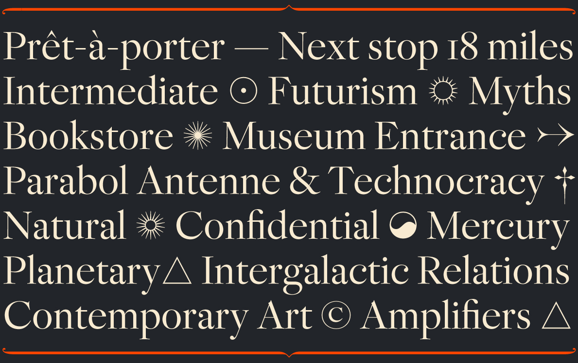 Rosart text and display fonts