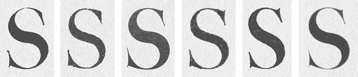 Type cut by Jacques-François Rosart