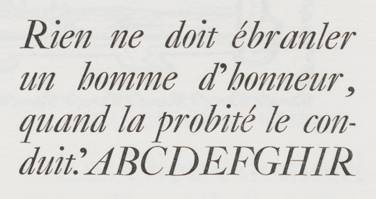 Petit Canon Italique by Jacques-François Rosart